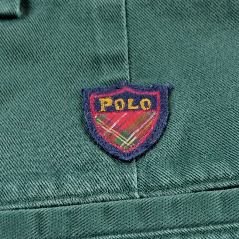 Vintage 90s Polo Ralph Lauren Golf Pants Mens 36x30 Green Pleated Chino USA Made